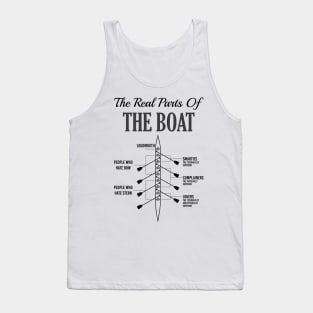 Anatomy of a Boat - T-Shirt, Shirt and Gift for Rowers Tank Top